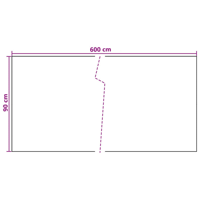Ecran de balcon Gri închis 600 x 90 cm poliratan - WALTI WALTI
