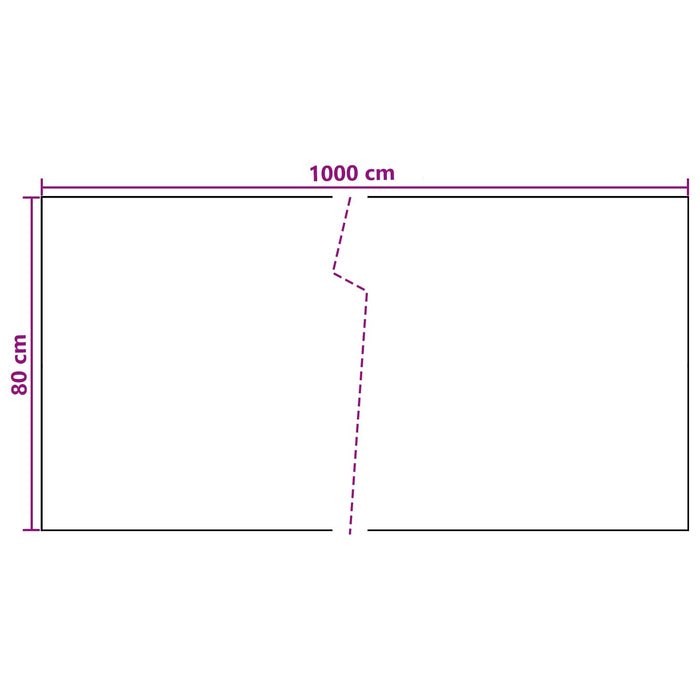 Ecran de balcon Gri închis 1000 x 80 cm poliratan - WALTI WALTI