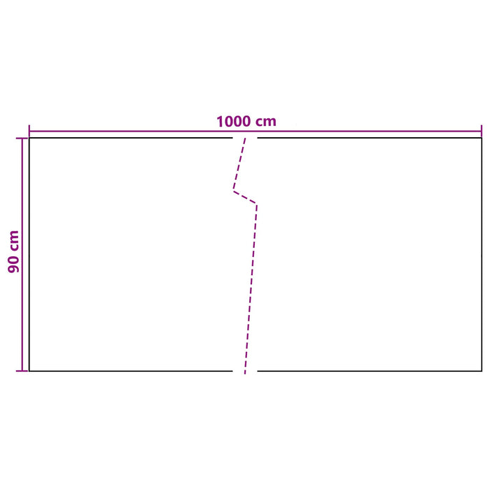 Ecran de balcon Gri închis 1000 x 90 cm poliratan - WALTI WALTI