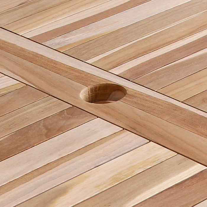 Masă pliabilă de grădină natural 120 x 70 x 75,5 cm WALTI