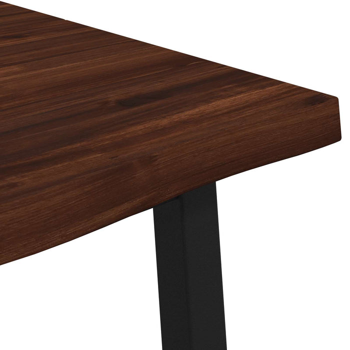 110 x 55 x 75 cm Lemn Solid de Acacia Maro închis și Negru WALTI