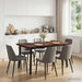 Masa de dining cu margine vie 140 x 90 x 75 cm Maro închis - WALTI WALTI