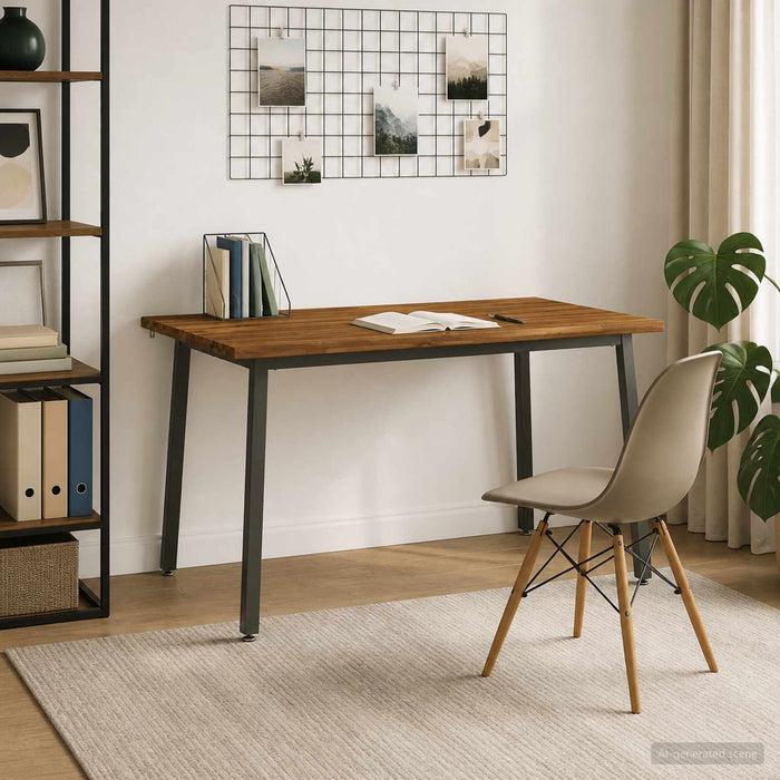 Masa de dining cu margine vie 140 x 90 x 75 cm natural WALTI