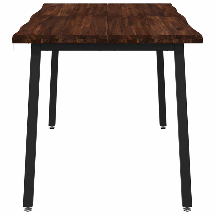 120 x 90 x 75 cm Lemn Solid de Acacia Maro închis și Negru WALTI
