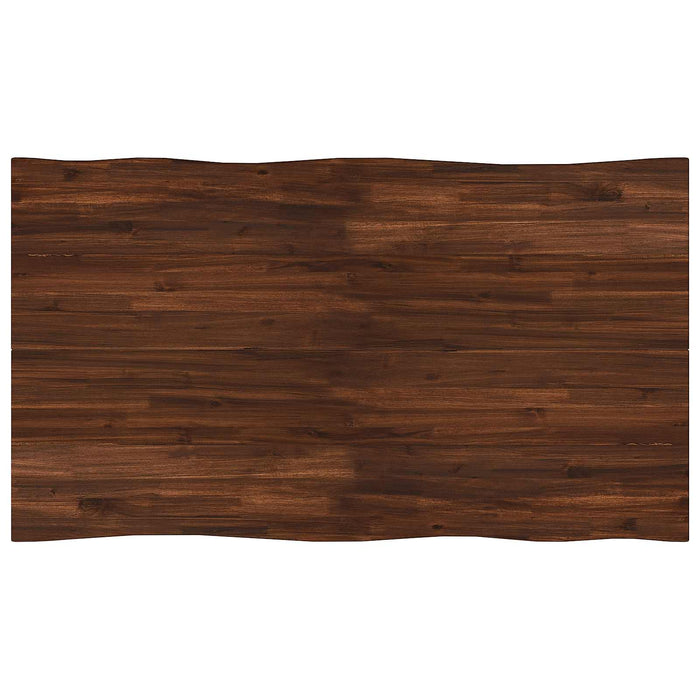 120 x 90 x 75 cm Lemn Solid de Acacia Maro închis și Negru WALTI