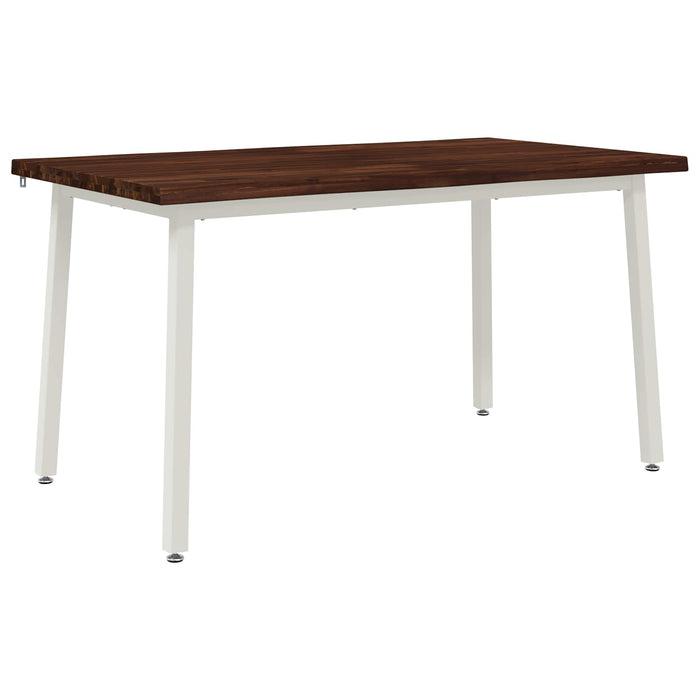 120 x 90 x 75 cm Lemn Solid de Acacia Maro închis și Alb WALTI