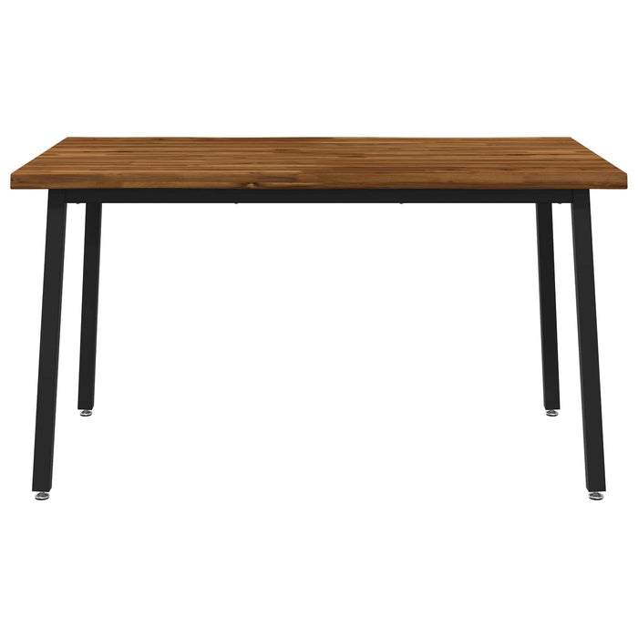 120 x 90 x 75 cm Lemn Solid de Acacia Natural și Negru WALTI