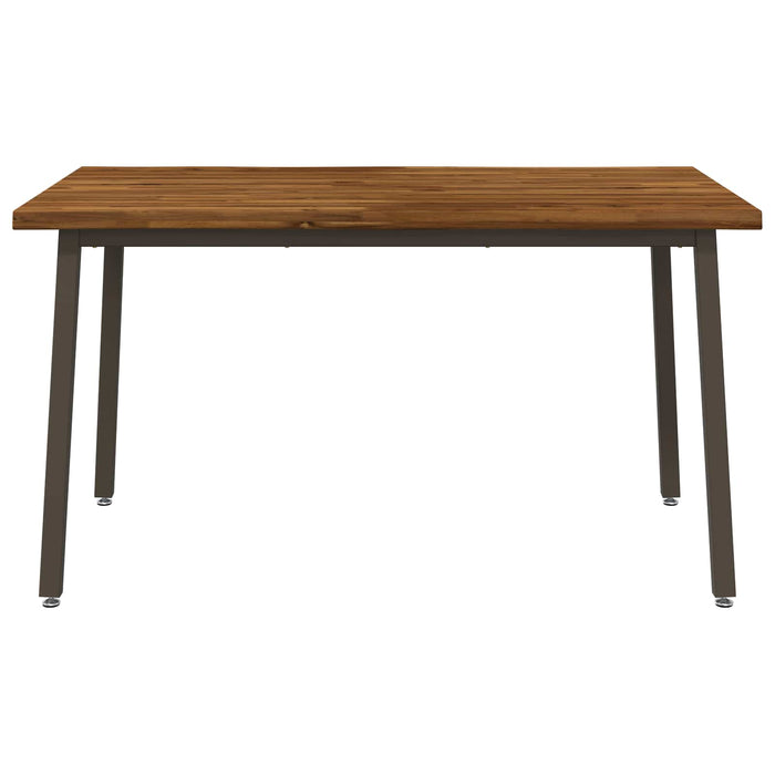 120 x 90 x 75 cm Lemn Solid de Acacia Natural și Cafea WALTI