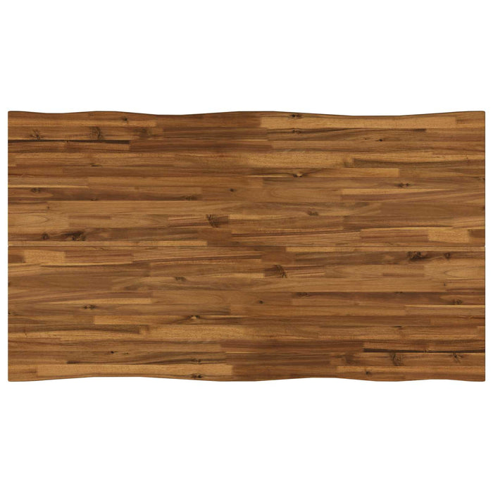 120 x 90 x 75 cm Lemn Solid de Acacia Natural și Cafea WALTI