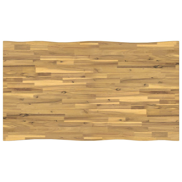 120 x 90 x 75 cm Lemn Solid de Acacia Alb Dreptunghiular WALTI