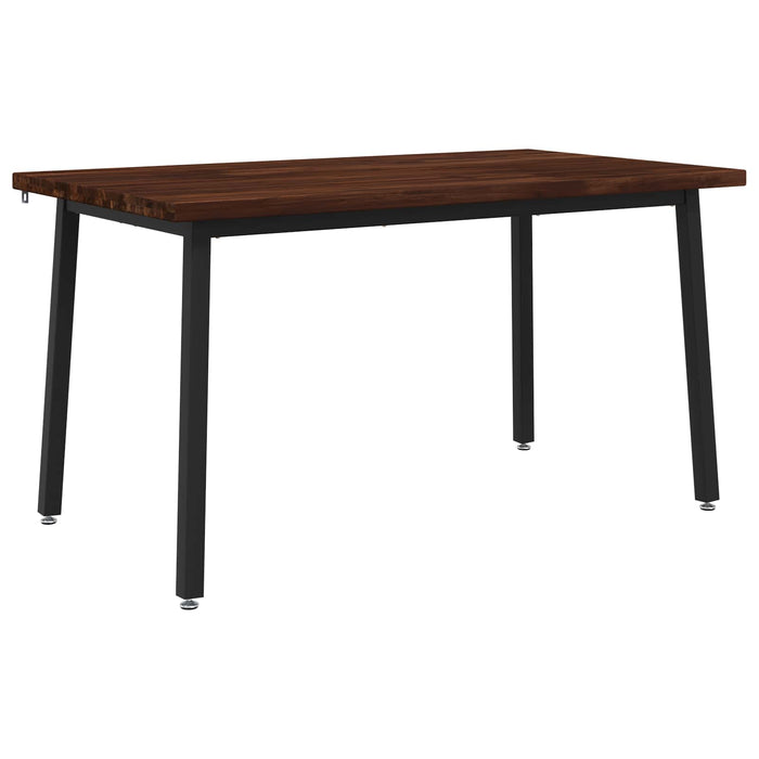 140 x 70 x 75 cm Lemn Solid de Acacia Maro închis și Negru - WALTI WALTI