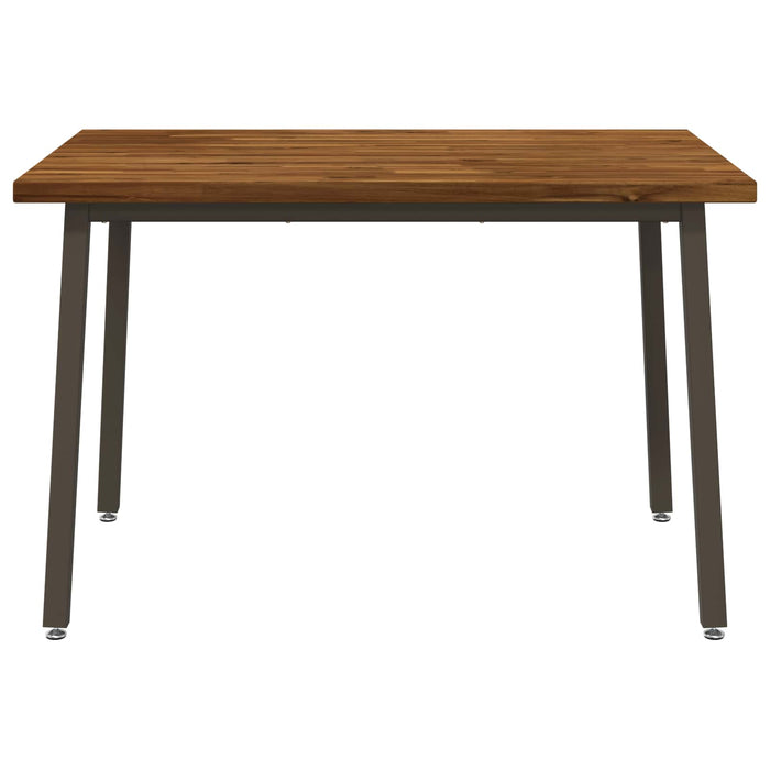 120 x 80 x 75 cm Lemn Solid de Acacia Natural și Cafea WALTI