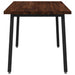 Masă de dining pătrată 120 x 90 x 75 cm Lemn Solid de Acacia - WALTI WALTI