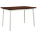 Masă de dining pătrată 120 x 90 x 75 cm Lemn Solid de Acacia - WALTI WALTI