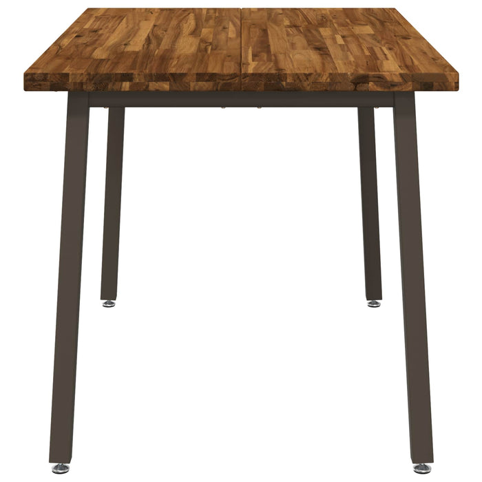 Masă de dining pătrată 120 x 90 x 75 cm Lemn Solid de Acacia WALTI