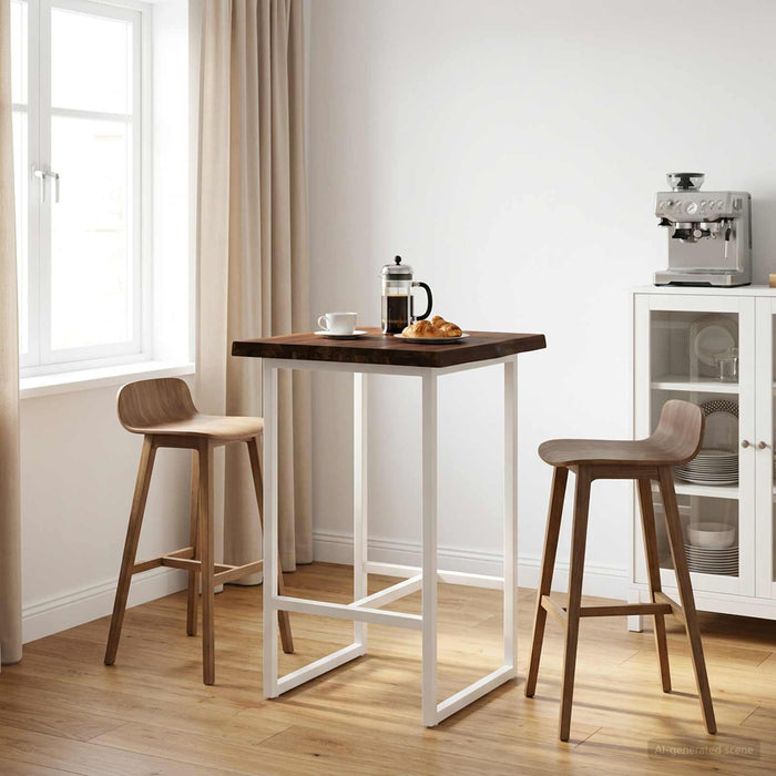 Blat de masă dreptunghiular 50 x 50 x 3,5 cm Pătrat Maro închis WALTI