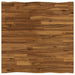 80 x 80 x 75 cm Lemn Solid de Acacia Natural și Negru Pătrat - WALTI WALTI