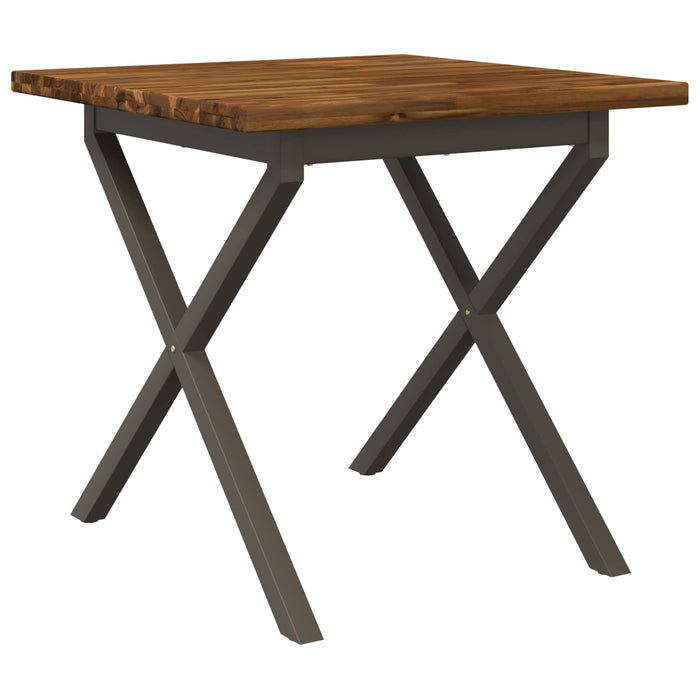 Masă de dining pătrată 60 x 55 x 75 cm Lemn Solid de Acacia - WALTI WALTI