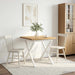 Masă de dining pătrată 80 x 80 x 75 cm Lemn Solid de Acacia - WALTI WALTI