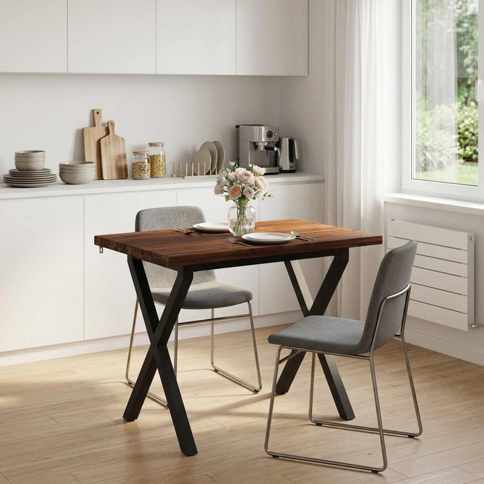 Masă de dining pătrată 110 x 55 x 75 cm Lemn Solid de Acacia - WALTI WALTI