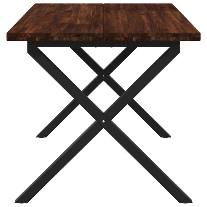 Masă de dining pătrată 120 x 70 x 75 cm Lemn Solid de Acacia - WALTI WALTI