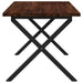 Masă de dining pătrată 120 x 70 x 75 cm Lemn Solid de Acacia - WALTI WALTI