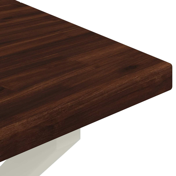 Masă de dining pătrată 120 x 70 x 75 cm Lemn Solid de Acacia - WALTI WALTI