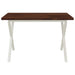 Masă de dining pătrată 120 x 70 x 75 cm Lemn Solid de Acacia - WALTI WALTI