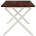 Masă de dining pătrată 120 x 70 x 75 cm Lemn Solid de Acacia - WALTI WALTI