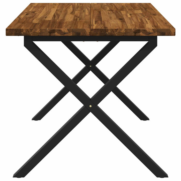 Masă de dining pătrată 120 x 70 x 75 cm Lemn Solid de Acacia - WALTI WALTI