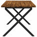Masă de dining pătrată 120 x 70 x 75 cm Lemn Solid de Acacia - WALTI WALTI