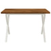 Masă de dining pătrată 120 x 70 x 75 cm Lemn Solid de Acacia - WALTI WALTI