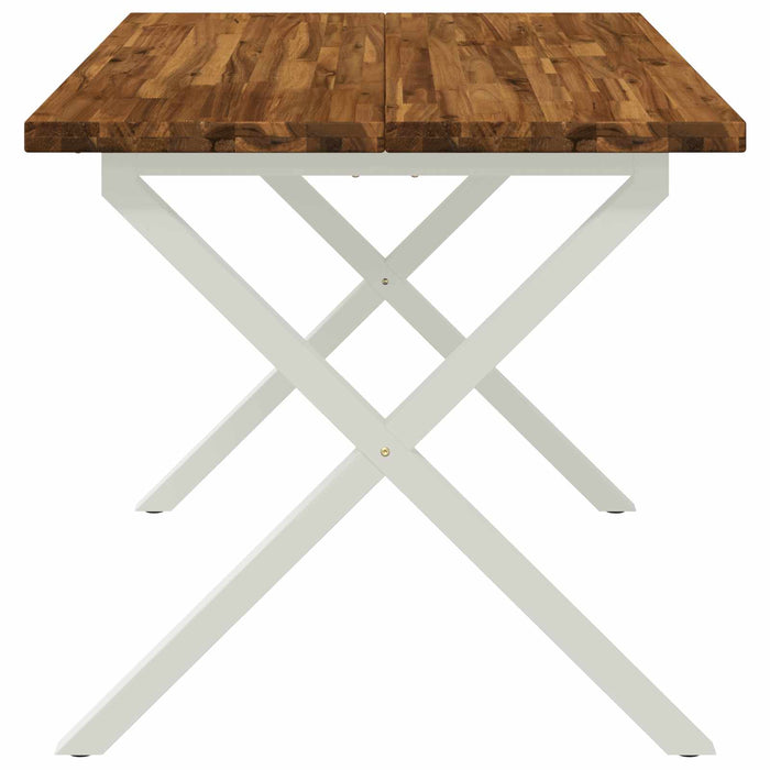 Masă de dining pătrată 120 x 70 x 75 cm Lemn Solid de Acacia - WALTI WALTI