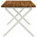 Masă de dining pătrată 120 x 70 x 75 cm Lemn Solid de Acacia - WALTI WALTI