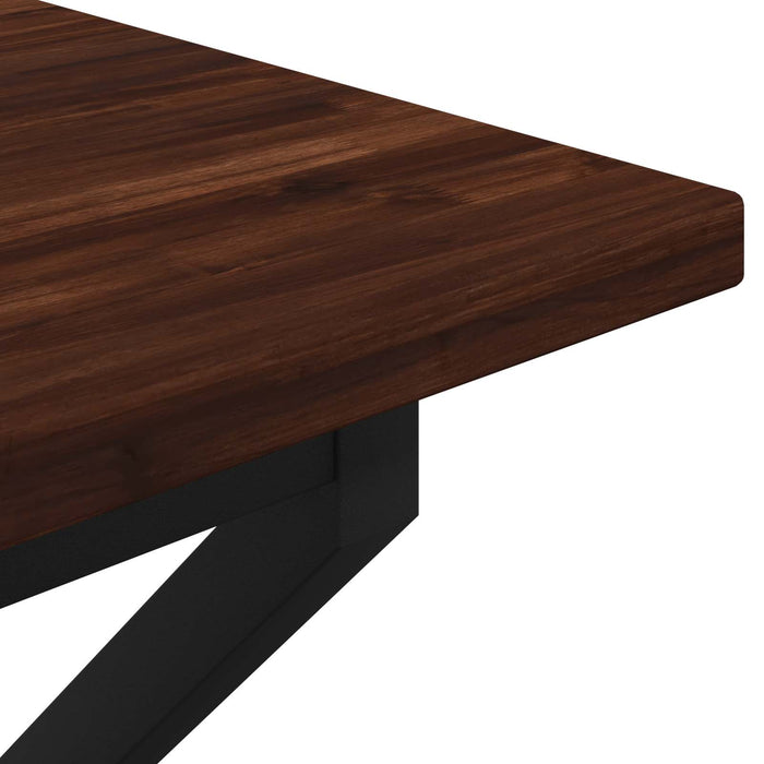 Masă de dining pătrată 80 x 80 x 75 cm Lemn Solid de Acacia - WALTI WALTI