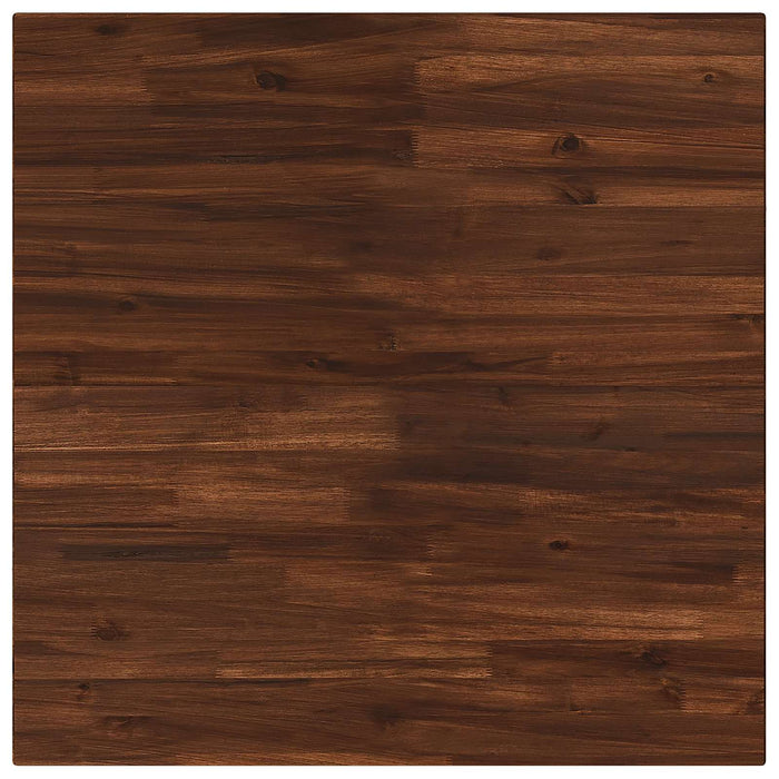 Masă de dining pătrată 80 x 80 x 75 cm Lemn Solid de Acacia - WALTI WALTI