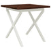 Masă de dining pătrată 80 x 80 x 75 cm Lemn Solid de Acacia - WALTI WALTI