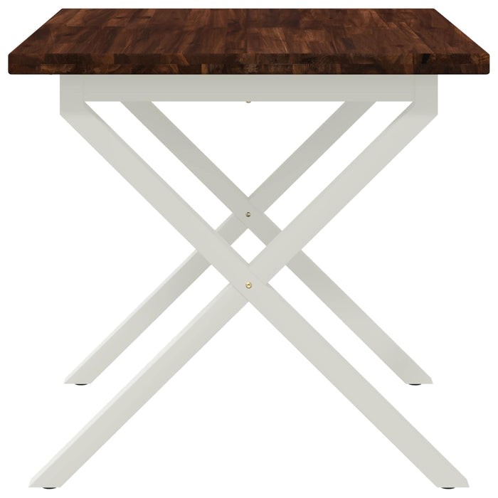 Masă de dining pătrată 80 x 80 x 75 cm Lemn Solid de Acacia - WALTI WALTI