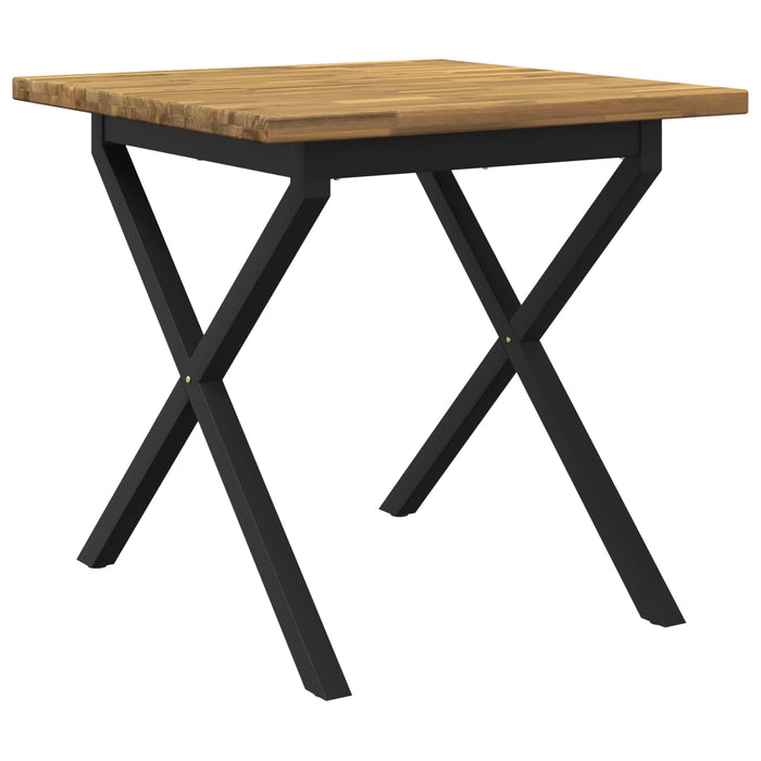 Masă de dining pătrată 80 x 80 x 75 cm Lemn Solid de Acacia - WALTI WALTI