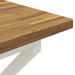 Masă de dining pătrată 80 x 80 x 75 cm Lemn Solid de Acacia - WALTI WALTI