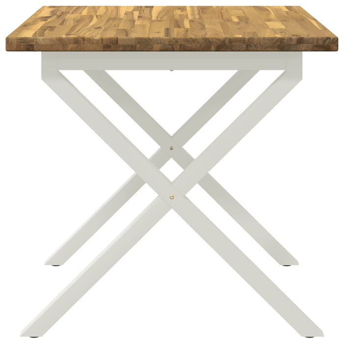 Masă de dining pătrată 80 x 80 x 75 cm Lemn Solid de Acacia - WALTI WALTI