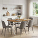 Masă de dining pătrată 120 x 90 x 75 cm Lemn Solid de Acacia - WALTI WALTI