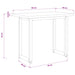 Masa de dining cu margine vie 90 x 55 x 75 cm - WALTI WALTI