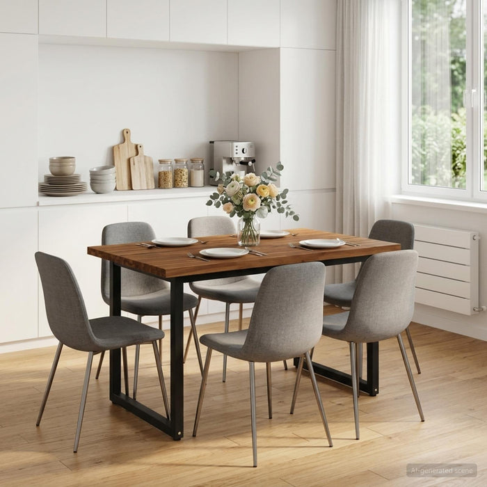 Masa de dining cu margine vie 120 x 80 x 75 cm WALTI