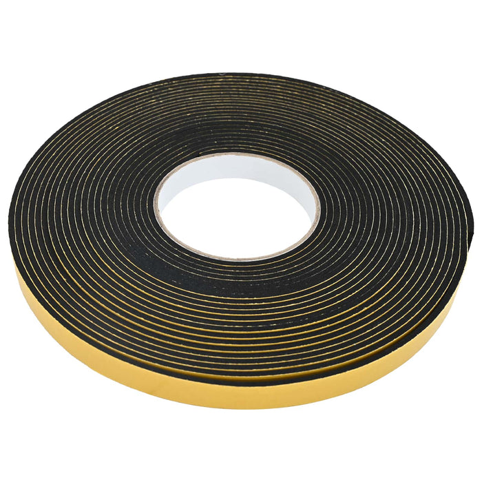 Bandă din spumă autoadezivă 5 pcs Negru 10mm x 10m Spumă CR WALTI