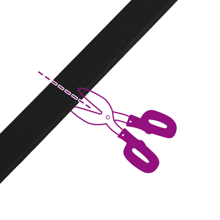 Bandă din spumă autoadezivă 2 pcs Negru 30mm x 5m Spumă CR WALTI