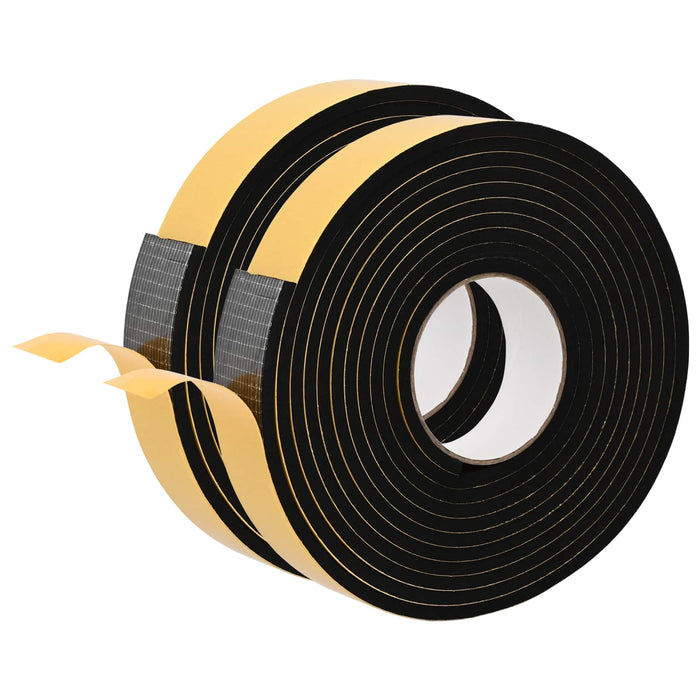 Bandă din spumă autoadezivă 2 pcs Negru 40mm x 5m Spumă CR WALTI