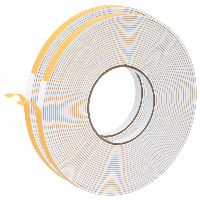 Bandă din spumă autoadezivă 2 pcs Alb 10mm x 10m Spumă CR WALTI