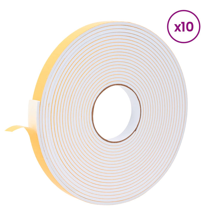 Bandă din spumă autoadezivă 10 pcs Alb 20mm x 10m Spumă CR WALTI
