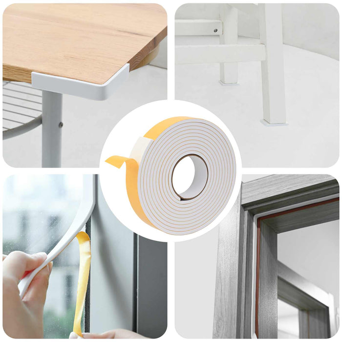 Bandă din spumă autoadezivă 10 pcs Alb 40mm x 5m Spumă CR WALTI